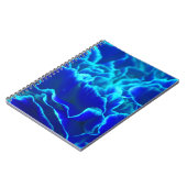 Carnet Fleur d'oeillet bleu et Turquoise (Côté gauche)