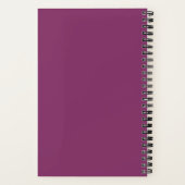 Carnet Fleur d'oignon pourpre en floraison florale (Verso)