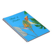 Carnet Fleur d'oiseau de paradis verte (Côté Droit)