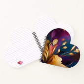 Carnet Fleur Dorée – Composition Florale Abstraite (Intérieur)