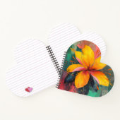 Carnet Fleur Dorée – Expression Florale Abstraite Vibrant (Intérieur)