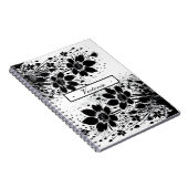 Carnet Fleur éclatée d'encre (Côté Droit)