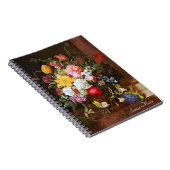 Carnet Fleur Encore Vie De Tulipes Et Violettes Roses (Côté Droit)