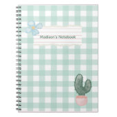 Carnet Fleur et cactus (Devant)