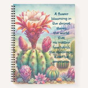 Carnet Fleur et devis de cactus de torche