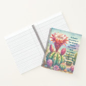 Carnet Fleur et devis de cactus de torche (Intérieur)