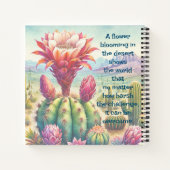 Carnet Fleur et devis de cactus de torche (Dos)