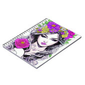 Carnet Fleur fille (Côté gauche)