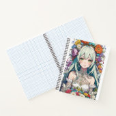 Carnet Fleur fille d'Anime (Intérieur)