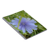 Carnet Fleur florale Chicory bleu violet (Côté Droit)