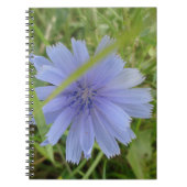 Carnet Fleur florale Chicory bleu violet (Devant)