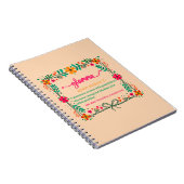 Carnet Fleur Frame Grandma Grand-mère Définition (Côté Droit)