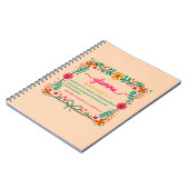 Carnet Fleur Frame Grandma Grand-mère Définition (Côté gauche)