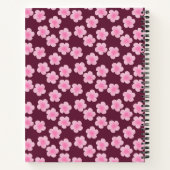 Carnet Fleur Frangipani rose Motif sans couture (Dos)