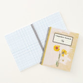 Carnet Fleur Gaillardia vivace Comp personnalisé (Intérieur)