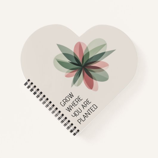 Carnet Fleur géométrique - Art de couverture moderne (Devant)