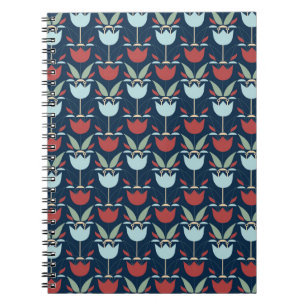 Carnet Fleur géométrique : Ornement Vintage multicolore