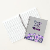 Carnet Fleur Inspirante Violet (Intérieur)