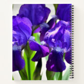 Carnet Fleur Iris Iris Violet (Dos)