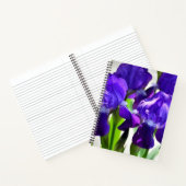 Carnet Fleur Iris Iris Violet (Intérieur)