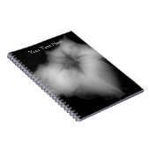 Carnet Fleur Iris Japonais Noir Et Blanc (Côté Droit)