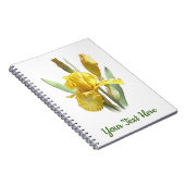 Carnet Fleur Iris Jaune (Côté Droit)