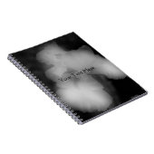 Carnet Fleur Iris Noir Et Blanc (Côté Droit)