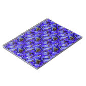 Carnet Fleur Iris Violet / Abattue / Carrelée / Spirale (Côté gauche)