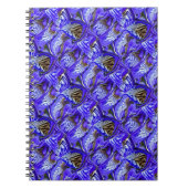 Carnet Fleur Iris Violet / Abattue / Carrelée / Spirale (Devant)