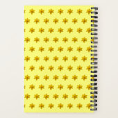 Carnet Fleur jonquille jaune Motif sans couture sur (Verso)