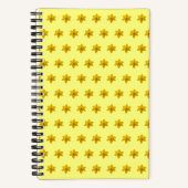 Carnet Fleur jonquille jaune Motif sans couture sur (Recto)