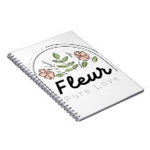 Carnet Fleur – Logo Floral Pure Love (Côté Droit)