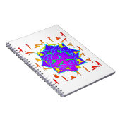 Carnet Fleur Lotus Avec Poireaux De Yoga (Côté Droit)