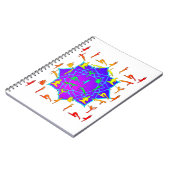 Carnet Fleur Lotus Avec Poireaux De Yoga (Côté gauche)