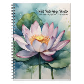 Carnet Fleur Lotus Rose Business (Devant)