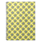 Carnet Fleur lunaire (vert/jaune) (Devant)