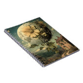 Carnet Fleur Lune et charme Vintage (Côté Droit)