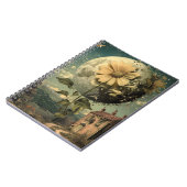 Carnet Fleur Lune et charme Vintage (Côté gauche)