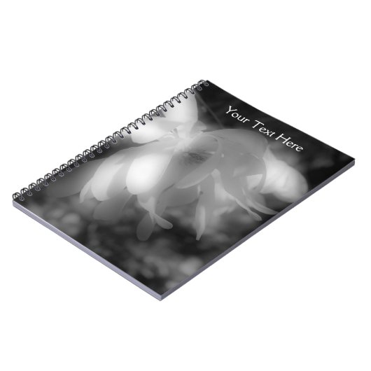 Carnet Fleur Magnolia Noir Et Blanc (Côté gauche)