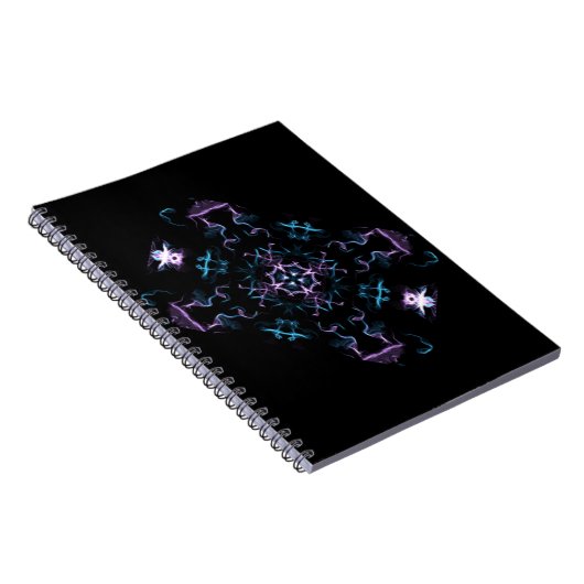 Carnet Fleur Mandala violette et bleue (Côté Droit)