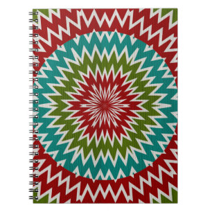 Carnet Fleur mandalaic hypnotique