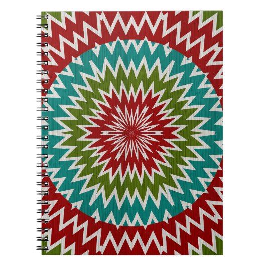 Carnet Fleur mandalaic hypnotique (Devant)