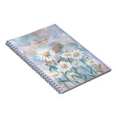 Carnet Fleur marguerite - Aquarelle Design Floral (Côté Droit)