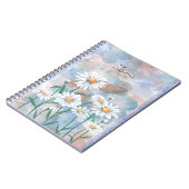 Carnet Fleur marguerite - Aquarelle Design Floral (Côté gauche)