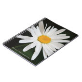 Carnet Fleur marguerite blanche (Côté gauche)
