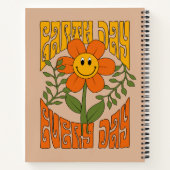 Carnet Fleur marguerite rétro des années 70 (Dos)