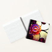 Carnet Fleur métallique (Intérieur)