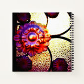 Carnet Fleur métallique (Dos)