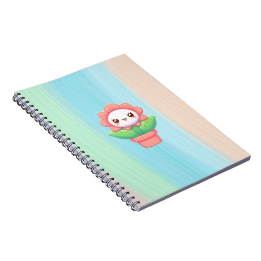 Carnet Fleur mignonne, capricieuse en pot (Côté Droit)