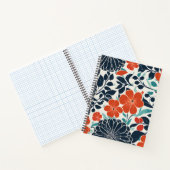 Carnet Fleur moderne et noire (Intérieur)